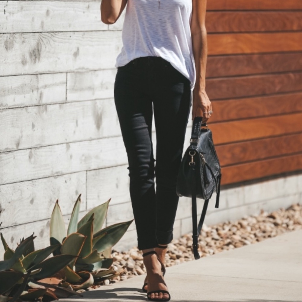 NWT Kan Can High Rise Black Basic Skinny Jeans Pants Bottom - Picture 7 of 8